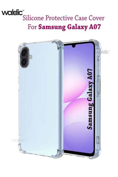 Generic غطاء حماية خلفي من السيليكون لهاتف سامسونج جالاكسي A07 - شفاف