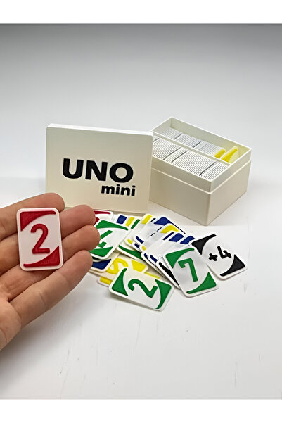 Lades لعبة بطاقات ميني أونو + صندوق البطاقات - مجموعة ألعاب مدمجة وقابلة للحمل