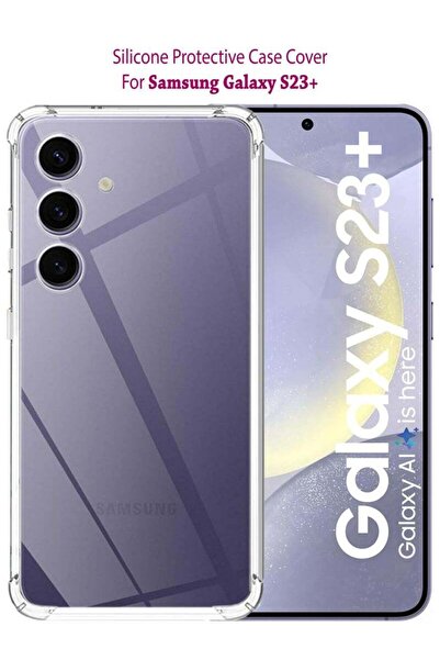 Generic غطاء حماية خلفي من السيليكون لهاتف سامسونج جالاكسي إس 23 بلس - شفاف