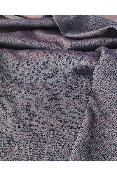 Kumaş Parça Brocade Fabric in Gray, Red, and Blue Colors Width: 130