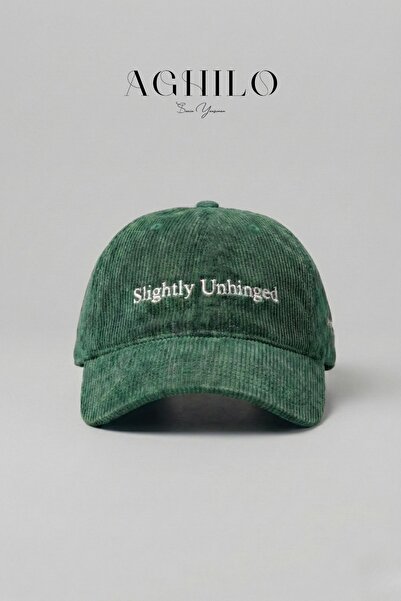 Aghilo Kadife Kep Şapka – Slightly Unhinged / Lightly Unbalanced Embroidered ...