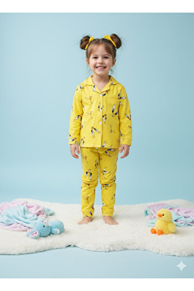 HM CEVHER Πλήρης σετ πιτζάμες για κορίτσια/αγόρια με φιγούρα πουλιού Twety κα...