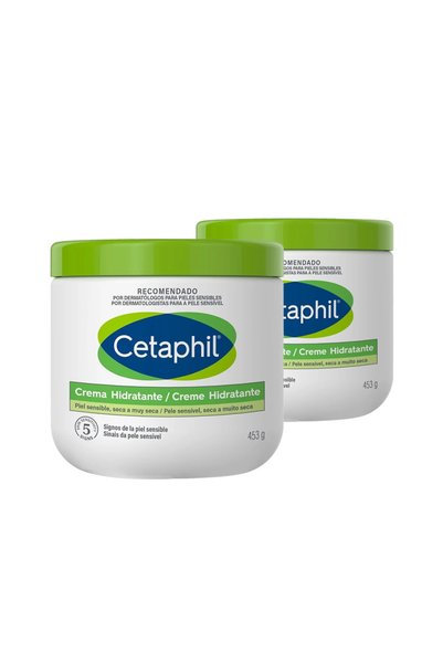 Cetaphil سيتافيل كريم مرطب للوجه والجسم 2قطعه*453جم