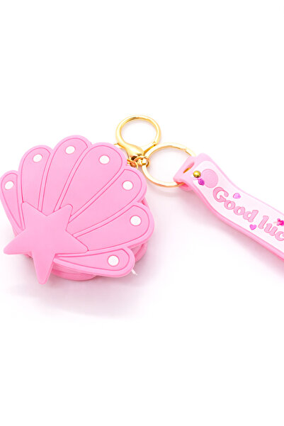 MakeWell Mini Wallet with Seashell and Hello Kitty Shaped Keychain – Pink Wal...