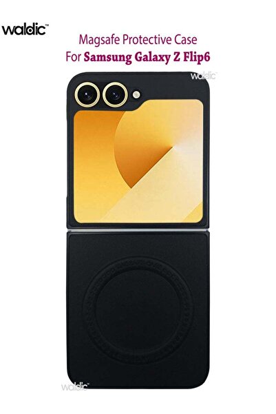 Generic Samsung Galaxy Z Flip6 Magsafe Case Back Case Cover Compatible - Black
