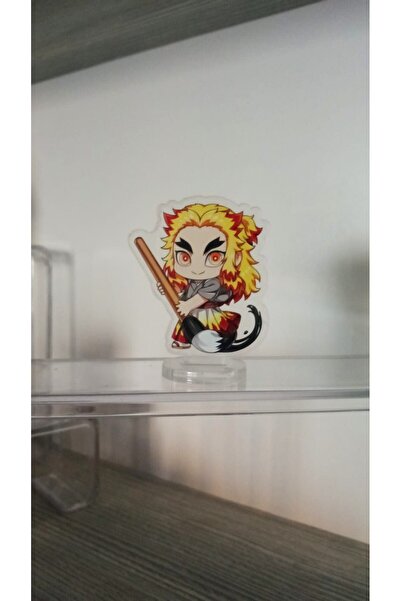 Atölye Moonlit Demon Slayer Rengoku Akrilik Figür (5-6 cm)