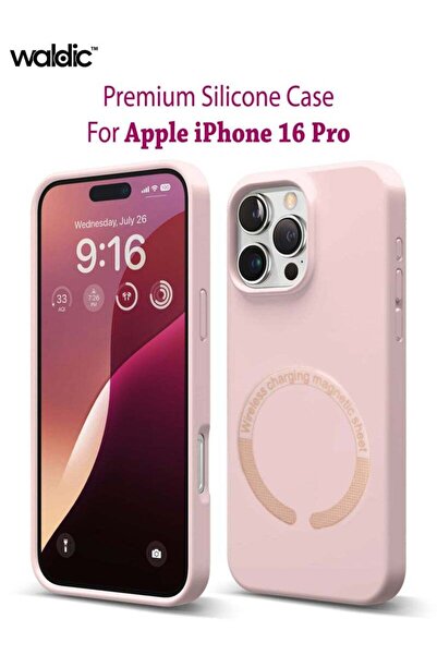 Generic iPhone 16 Pro Premium Silicone Case - Pink Sand