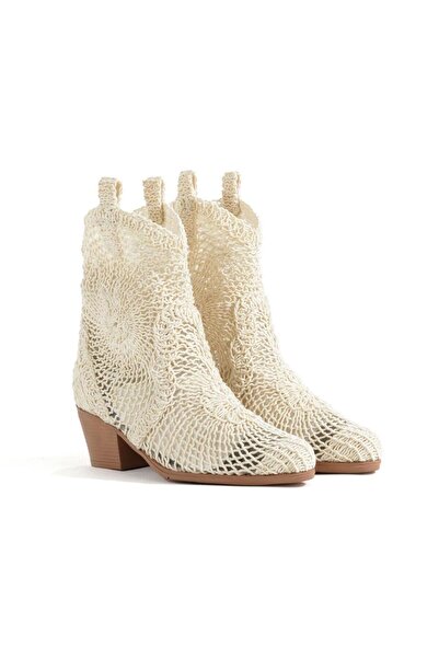 SH SİLVER MODA Cowboy Western Women's Summer Boots Lace up