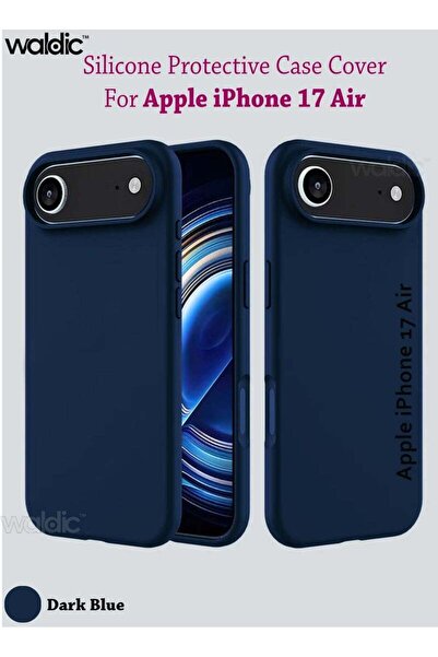 Generic Apple iPhone 17 Air Silicone Protective Back Case Cover - Dark Blue