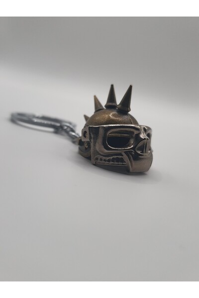 kurukafagift 3D Spiked Helmet Keychain