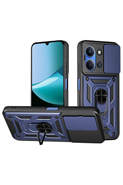 Techsuit Xiaomi Redmi 15C 4G camera protection case CamShield Series, blue