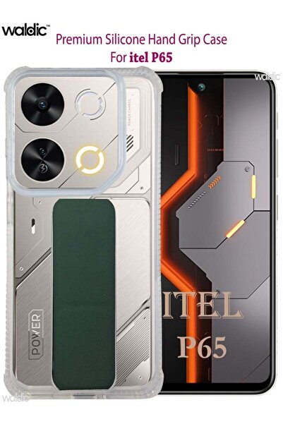 Generic Itel P65 Silicone Protective Back Case Cover - Green