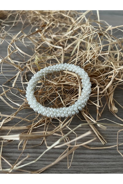 BTU EL YAPIMI ÖRGÜ İNCİ BİLEKLİK