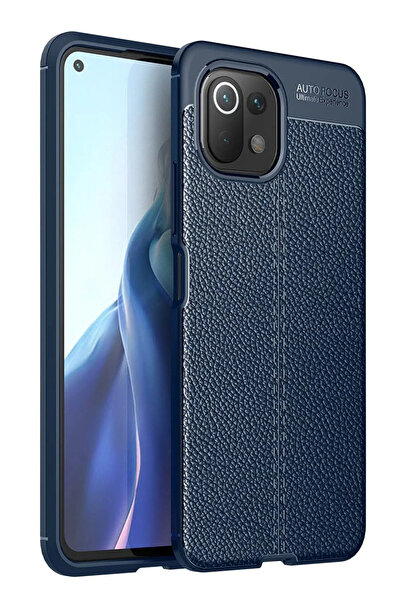 BSN STİL Bsnshop Xiaomi Mi 11 Lite Case Auto Focus Cover - Navy Blue 1058986