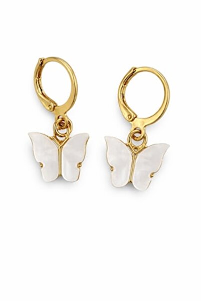 OEM Elegant Earrings with White Butterfly Pendant