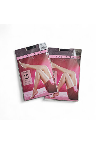 özsa Italyna 2 li süper 15 siyah külotlu çorap