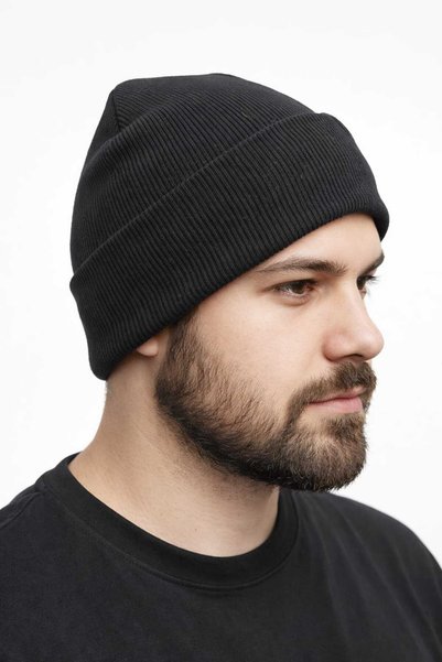 Beksy Accessory Unisex Fitilli Triko Bere - Kışlık Esnek Dokuma Basic Şapka