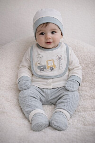 Gaye Bebe %100 pamuklu 5'li zıbın takımı