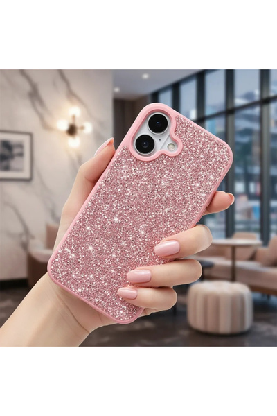 one depot only for quality life غطاء متوافق مع آيفون 16 بتصميم حجر لامع