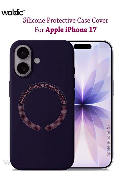 Generic Apple iphone 17 Silicone Magsafe Case Back Case Cover Compatible - Pu...