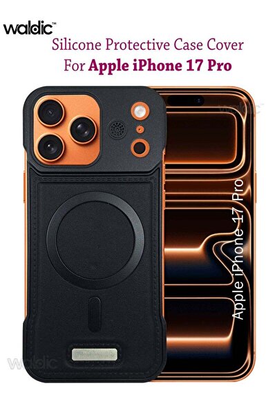 Generic Apple iphone 17 Pro Magsafe Case Back Case Cover Compatible - Black