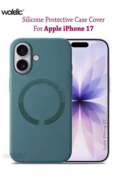 Generic Apple iphone 17 Silicone Magsafe Case Back Case Cover Compatible - Te...