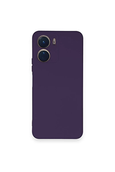 BSN STİL Bsnshop Vivo Y16 Case Nano Inside Velvet Silicone - Purple 1058986