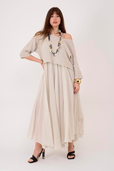 Park Moda 228304 Dual 2-Piece Cotton Dress