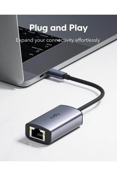 cudy USB C to Ethernet Adapter, Gigabit Wired Network Adapter