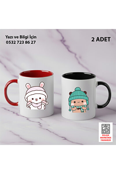 Ceymas Hediyelik 2-Piece Gift Dudububu Valentine's Day Birthday Bubududu Mug ...