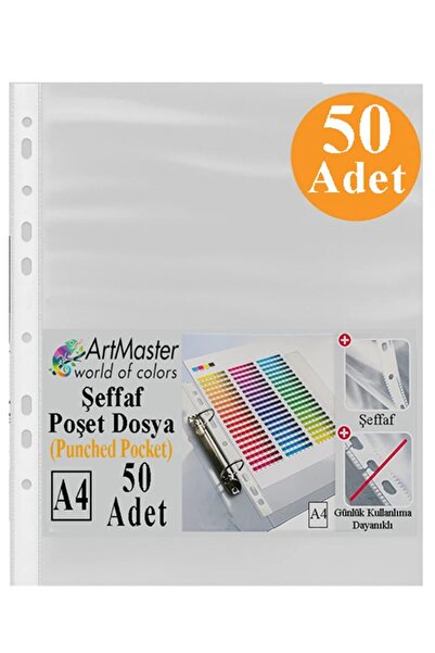 Artmaster Torba za dokumente 50 komada A-4 providna folija 1 paket uredski šk...