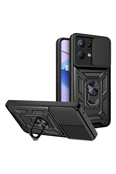 Techsuit Husa Motorola Edge 50 Pro protectie camera CamShield Series, negru