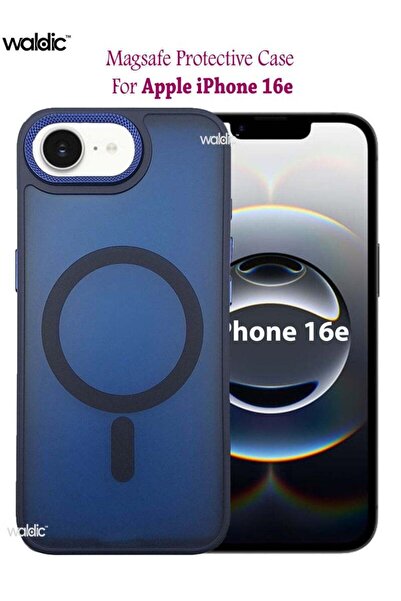 Generic غطاء خلفي متوافق مع نظام ماج سيف لهاتف آيفون 16e من آبل - أزرق