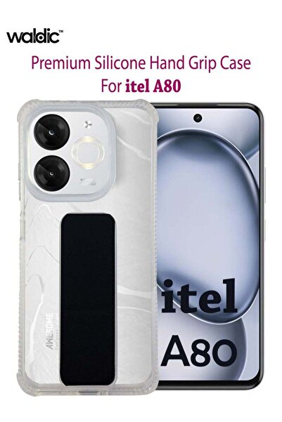 Generic Itel A80 Premium Silicone Protective Back Case Cover - Black