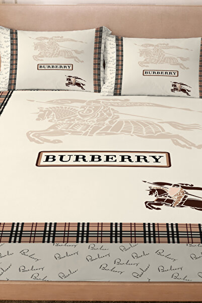 Marcalanya 100% Cotton Elastic Sheet + Pillowcase Set Special Design 5D Digit...