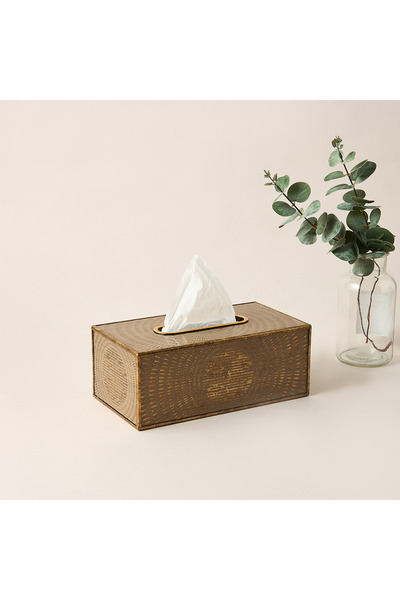 Lifestyle حامل مناديل مزخرف ذو ملمس مميز