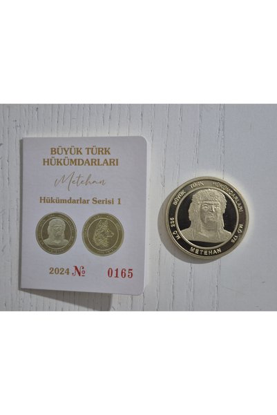 Edi Antik Büyük Türk Hükümdarları Metehan Pirinç. 4cm çapında.; Sertifikasıyl...