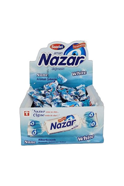 SAADET Nazar Karbonat Aromalı Tekli Şekersiz Sakız (50 Adet)