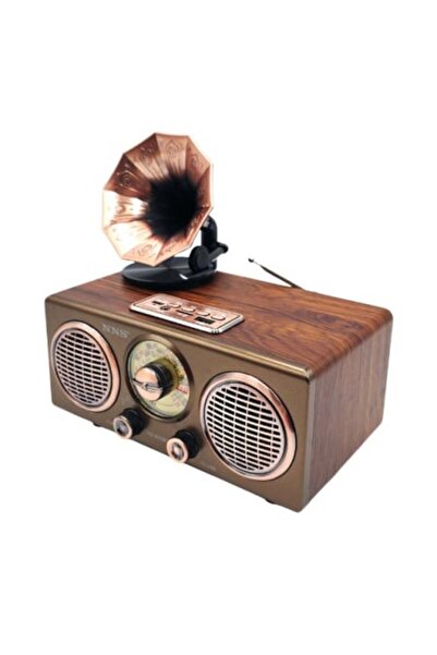 Poro Online Radio portabil retro NS 802 BT cu USB și MicroSD