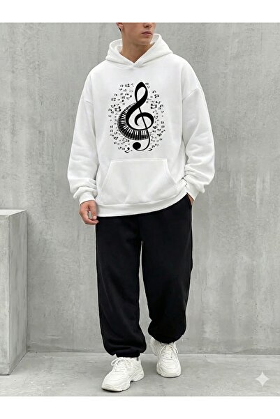 PENTHİLUS Left Key Printed Unisex Oversized Tracksuit Set - Oversized Double ...