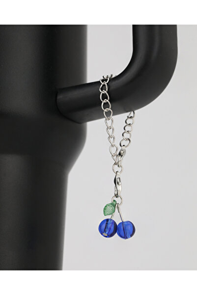 bohemian takı tasarim Yaban Mersini Termos Charmı Suluk Charmı Zincirli Charm