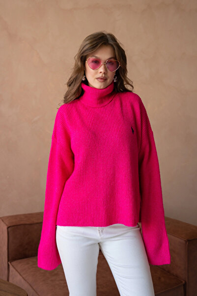 Park Karon Women's Turtleneck Thessaloniki Knit Oversized Knitwear Sweater 80...