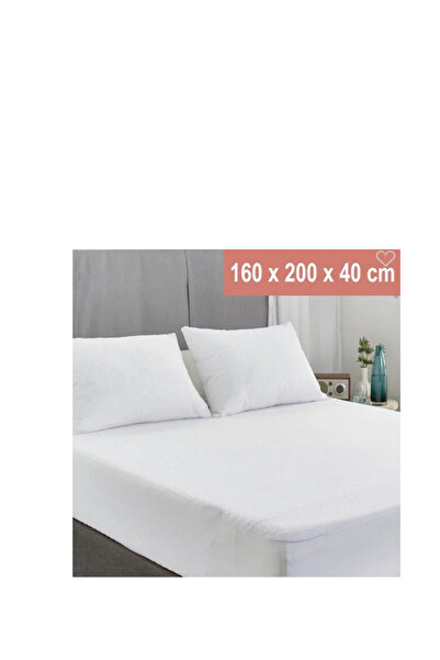 RFL Cearceaf Impermeabil Alb Dublu 160x200x40cm