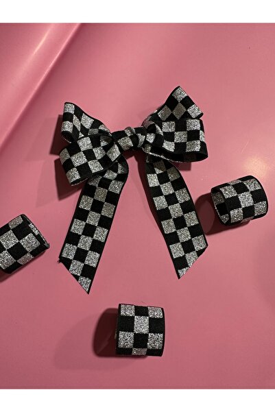 Marrone Checkered Ribbon 3 Rolls