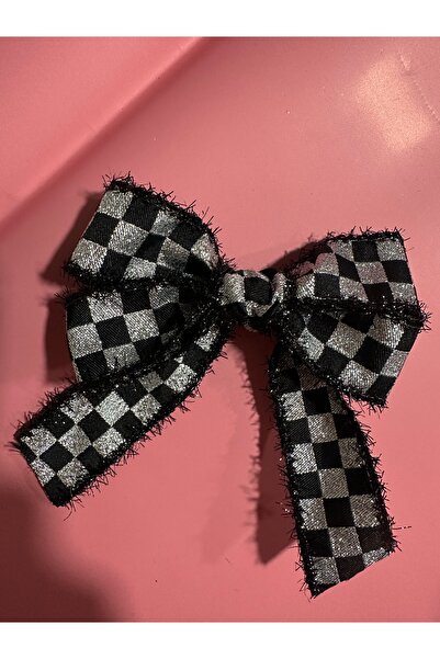 Marrone Checkered Ribbon Black Gray