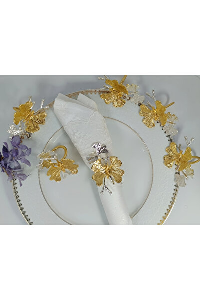 PARILTI HOME COLLECTİON Suport pentru șervețele, 12 bucăți, inel pentru șerve...