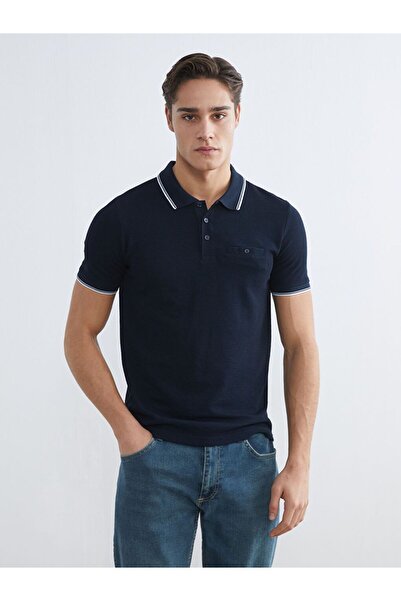 LC Waikiki Lcwaikiki Classic Polo Neck Men's Textured T-Shirt