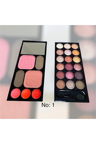 Forface Cüzdan Tasarımlı Çok Amaçlı Aynalı Makyaj Seti – Far, Allık & Dudak R...