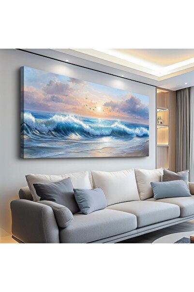 ALAYRA International لوحة جدارية أنيقة متعددة الألوان بتصميم منظر طبيعي جميل ...