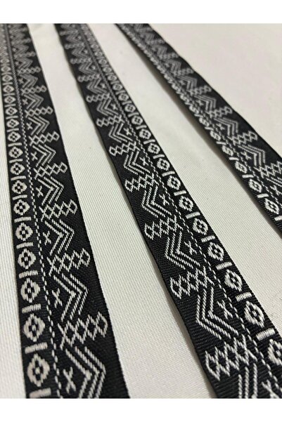 ULUPAMİR شريط عرقي منقوش باللونين الأسود والأبيض